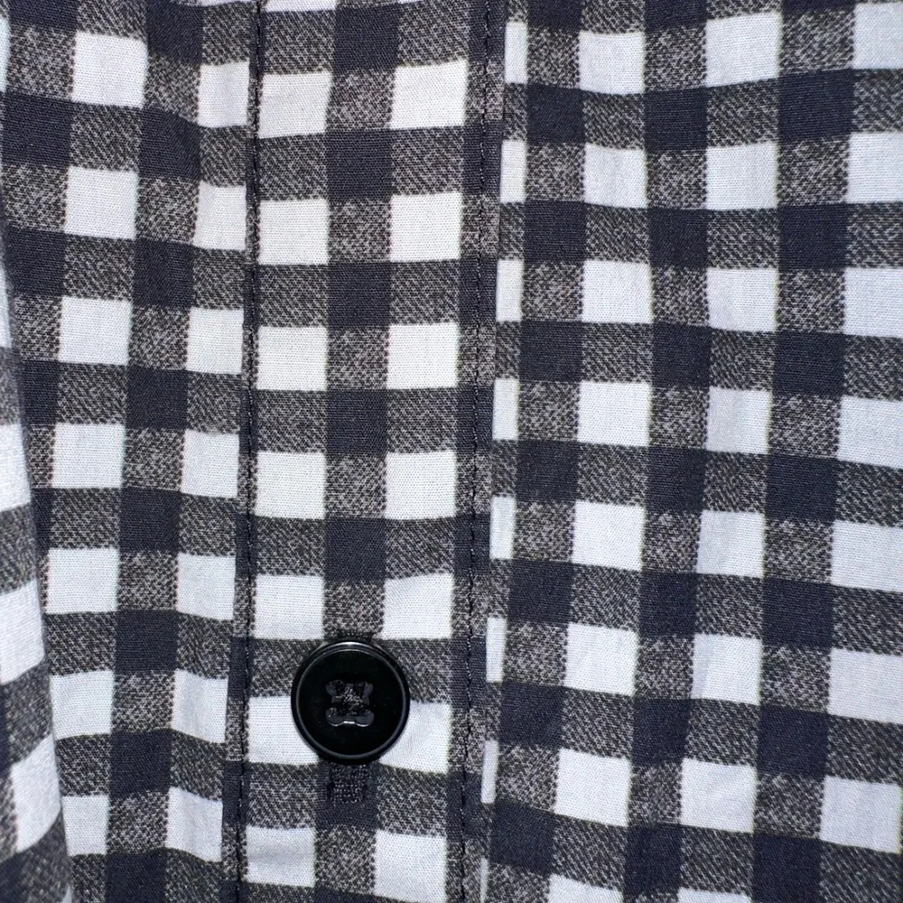 Tucker Black and White Gingham Midi Dress w/ Dolman Sleeves Medium - Picture 8 of 12